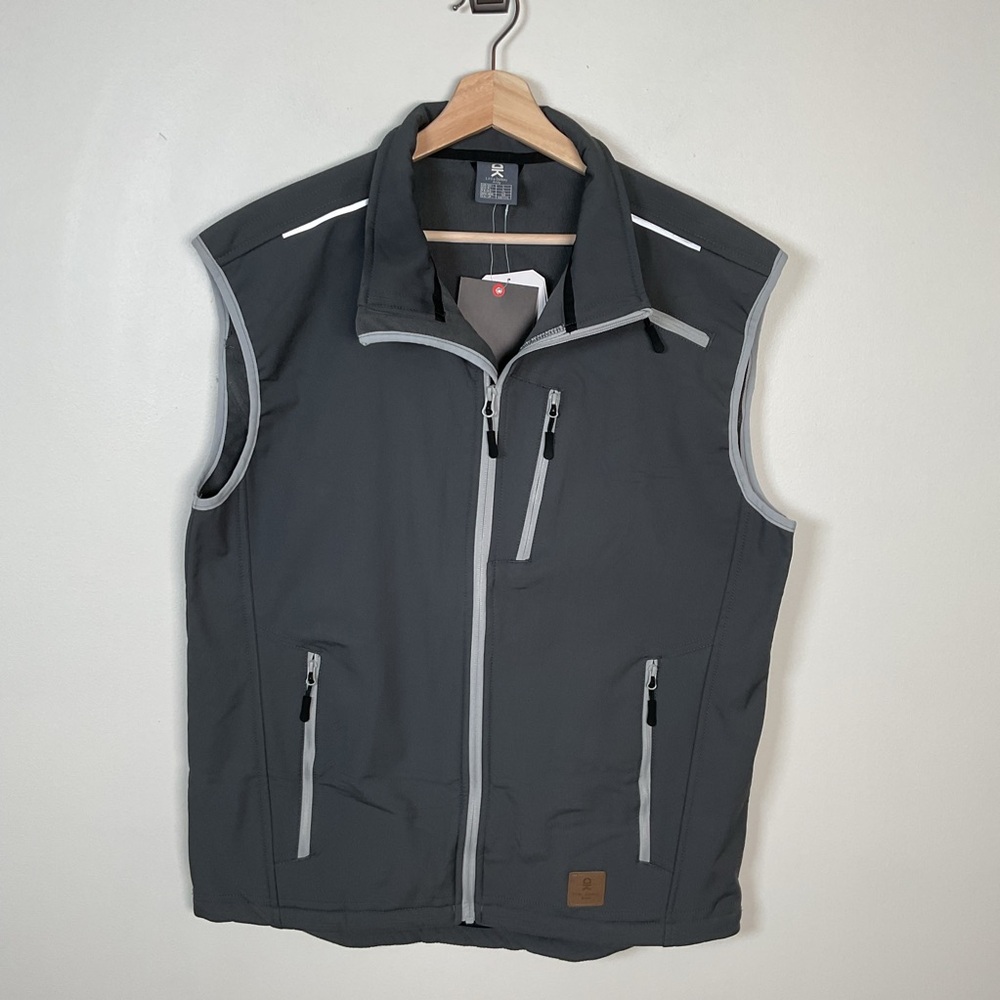 Little Donkey Andy Men's Lightweight Fleece Lined Softshell Vest Size‎ Large NWT